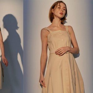 NWT Jendes Studios Foldover Waist Dress. Size S.